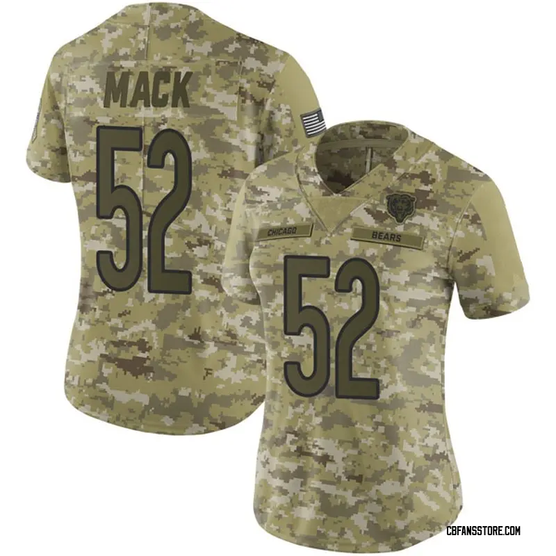 Womens Chicago Bears Khalil Mack Camo 2019 Salute To Service